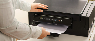 A impressora imprime em branco