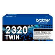 Brother TN2320 Twin Pack Preto de 2 Toners Original