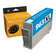 Compatível PixColor HP 963XL Ciano Anti-Firmware Update Tinteiro
