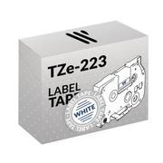 Brother TZe-223 Azul/Branco Fita para Etiquetadoras Compatível