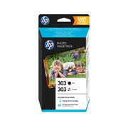 HP 303 Multicolor Photo Value Pack de 2 Tinteiros Original