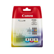 Canon CLI-8  Multipack de 3 Tinteiros Original