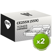 HP CE255X (55X) Pack  de 2 Toners Compatível