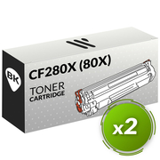 HP CF280X (80X) Pack  de 2 Toners Compatível