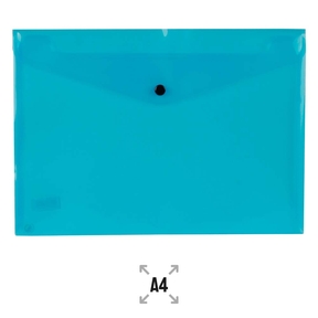 Pasta de Envelope Liderpapel A4 Fecho de Fecho (Azul)