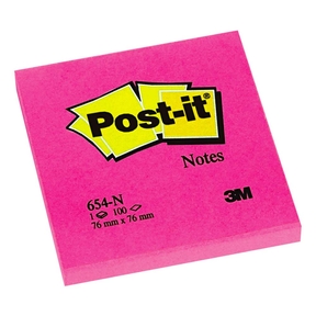 Notas Adesivas Post-it 76 x 76 mm (100 hojas) (rosa)