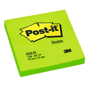 Notas Adesivas Post-it 76 x 76 mm (100 folhas) (Verde)