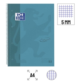 Caderno Oxford A4 Soft Touch Notebook 5x5 mm (Denim)