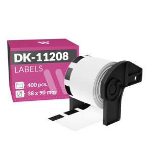 Brother DK-11208 Etiquetas Compatíveis (38,0x90,0 mm – 400 Pç.)