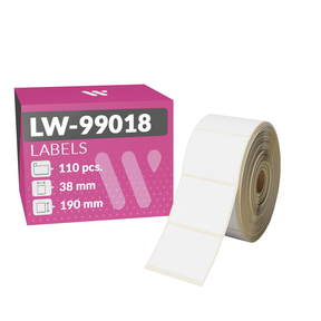 Dymo LW-99018 Etiquetas Compatíveis (38,0x190,0 mm – 110 Pç.)