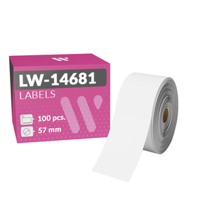 Dymo LW-14681 Etiquetas Compatíveis para CD/DVD (57,0 mm – 100 Pç.)