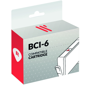 Compatível Canon BCI-6 Vermelho