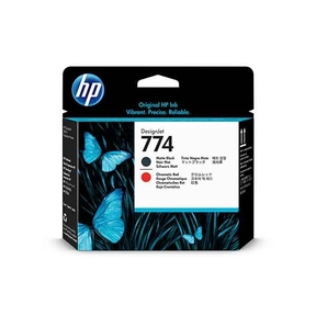 HP 774 Preto Mate/Vermelho Cromático Cabeça de Impressão