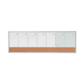 Planeador Semanal Magnético com Quadro de Cortiça Nobo