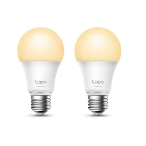 Pack de 2 lâmpadas inteligentes TP‑Link Smart Wi‑Fi reguláveis E27 8,7 W 2700 K