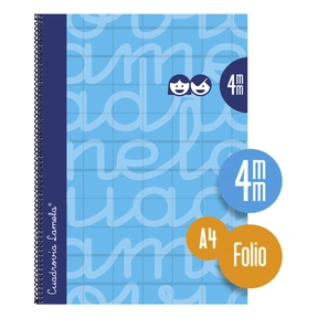 Lamela Caderno de Capa Dura Folio 4 mm