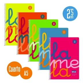 Lamela Caderno Polipropileno / Quarto (5 Pcs. Sortido)