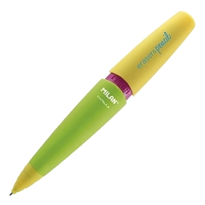 Lapiseira MILAN Eraser & Pencil Capsule Mix 0,7 mm 2B Verde/Amarelo