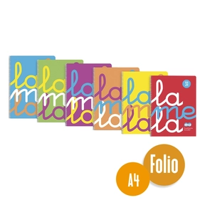 Lamela Caderno Polipropileno A4 6 Unidades Sortidas Fluor