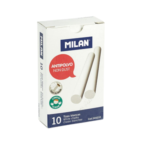 Milan Giz à Prova de Pó Branco (Caixa 10 Peças)