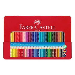 Faber-Castell Grip Lápis de Cor (Caixa Metálica 36 Und.)