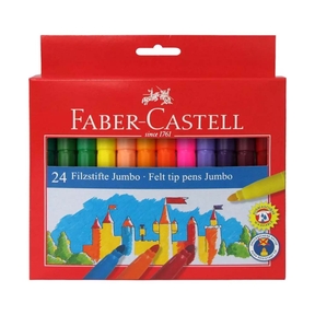 Faber-Castell Felt Tip Jumbo (Caixa 24 pcs.)