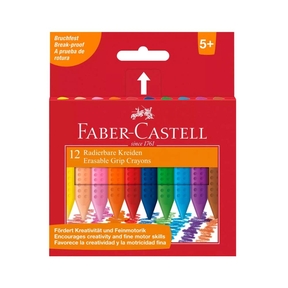 Faber-Castell Lápis de Cera Apagáveis (Caixa 12 pcs.)