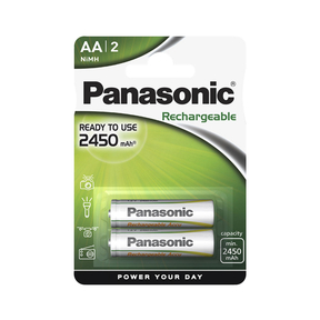 Panasonic AA 2.450 mAh Recarregável  (2 Und.)