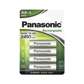 Panasonic AA 2.450 mAh Recarregável  (4 Und.)
