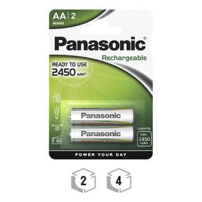Panasonic AA 2.450 mAh Recarregável 