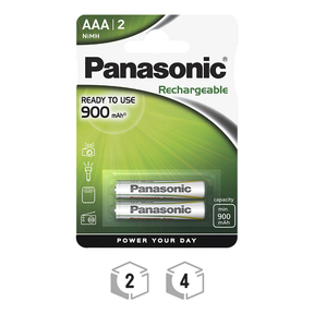 Panasonic AAA 900 mAh Recarregável