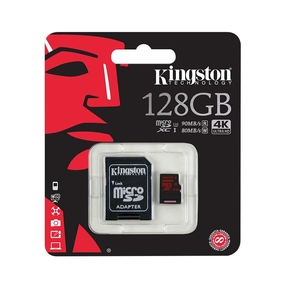 Kingston microSDXC (Com Adaptador) - 128GB U3