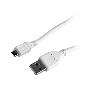 Cabo USB para microUSB Branco - 0,5 m