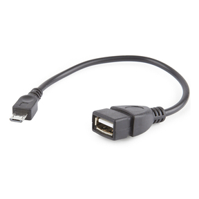 Cabo USB A 2.0 - microUSB OTG - 0,15m
