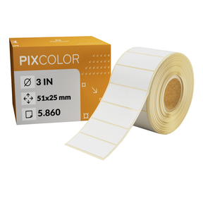 PixColor Industrial Labels 51x25 Térmicas