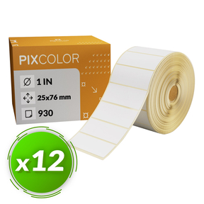 PixColor Desk Labels 25x76 Etiquetas térmicas (Pack 12)