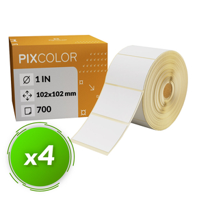 PixColor Desk Labels 102x102 Etiquetas térmicas (Pack 4)