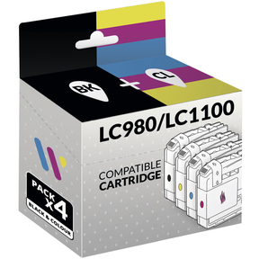 Compatível Brother LC980/LC1100 Pack