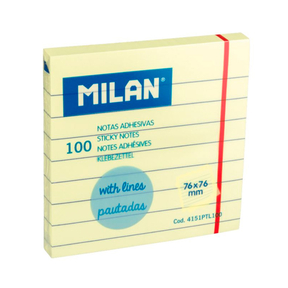 Linhas de Notas Adesivas de Milão 76 x 76 mm (100 folhas)