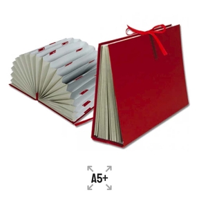 Guarda-livros em cartão Liderpapel A5 (vermelho)