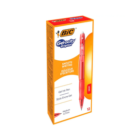 BIC Gel-ocity Original (Pack 12 Pç.) (Vermelho)